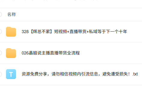 【辉总-破而后立】400g短视频教程+直播带货+私域等于下一个十年(先保存后观看)